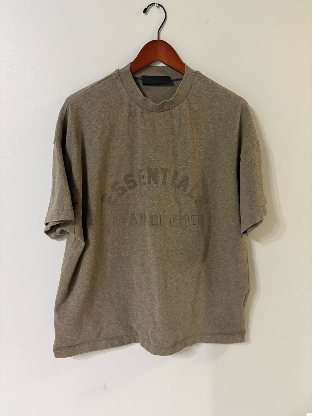 Essentials by Fear of God Short Sleeve Crewneck T-Shirt — Taupe